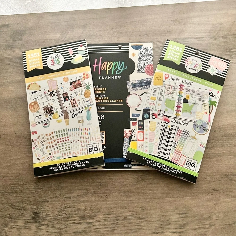 The Happy Planner and LiveLovePosh Sticker Book Lot 10 Books!